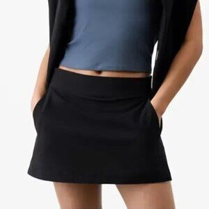 Women Athleta Brooklyn Mid Rise Golf Tennis Athletic Skort in Black Size 16